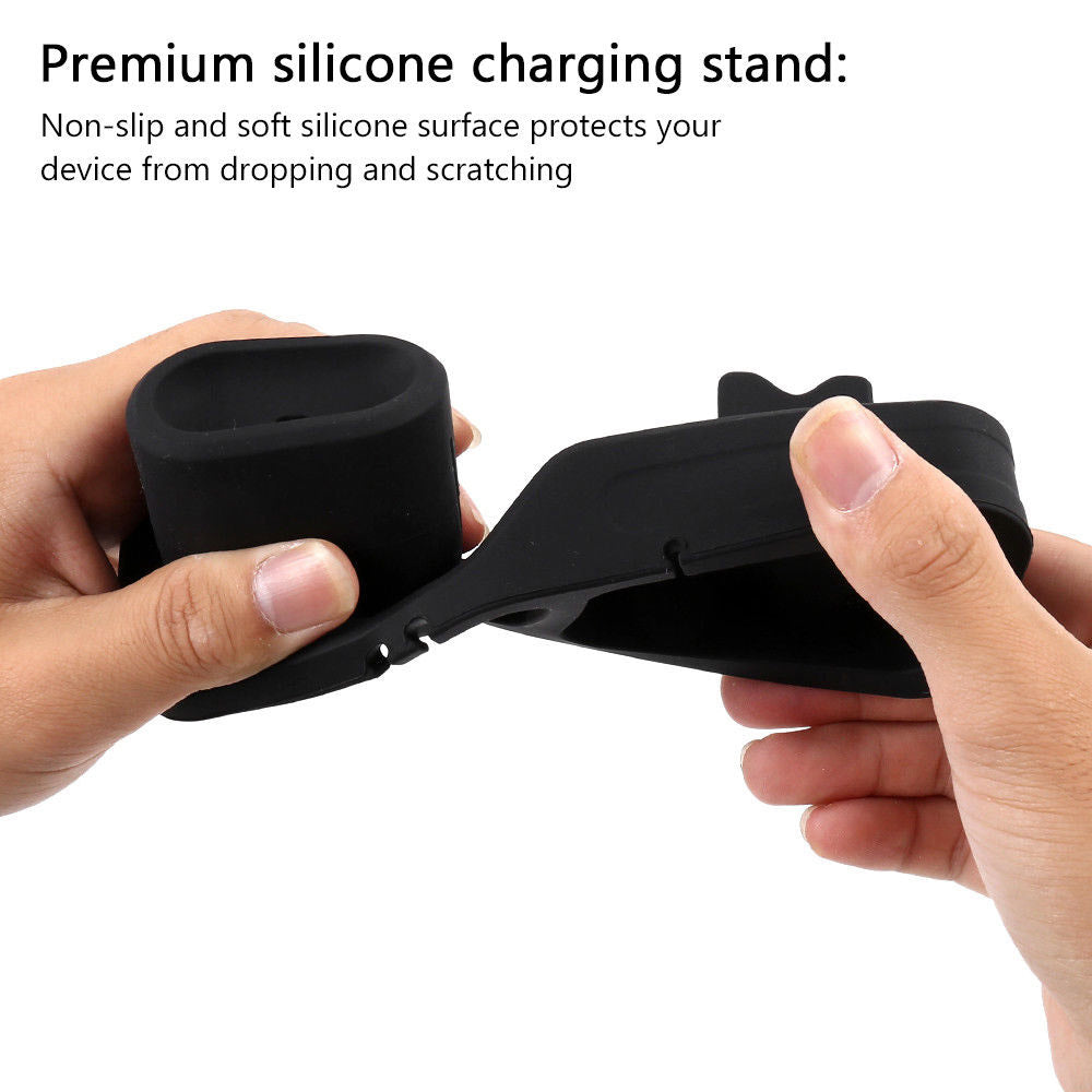 Dock Charger 4 in 1 for Iphone X XR XS MAX Silicone Docking Station for Apple Watch