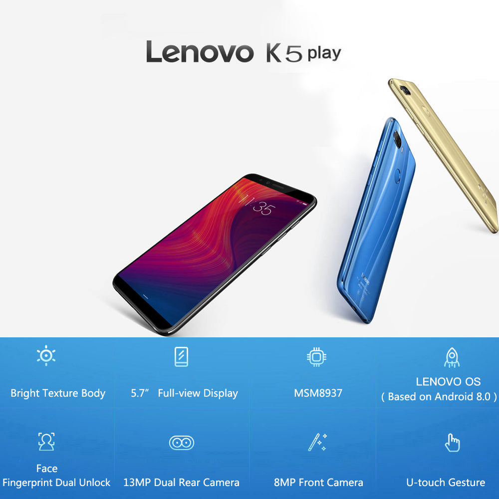 Lenovo K5 Play 3GB RAM + 32GB ROM 4G Mobile Phone