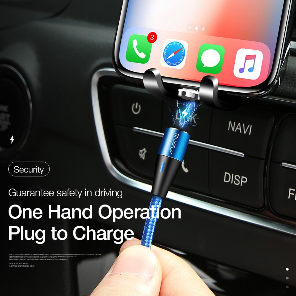 Magnetic Charger Data Micro USB Type-C Cable Magnet Lighting