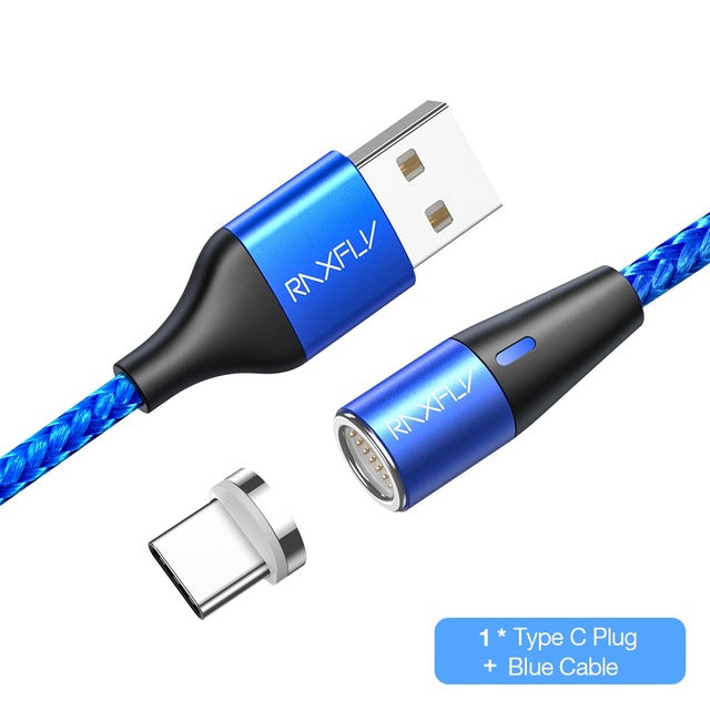 Magnetic Charger Data Micro USB Type-C Cable Magnet Lighting
