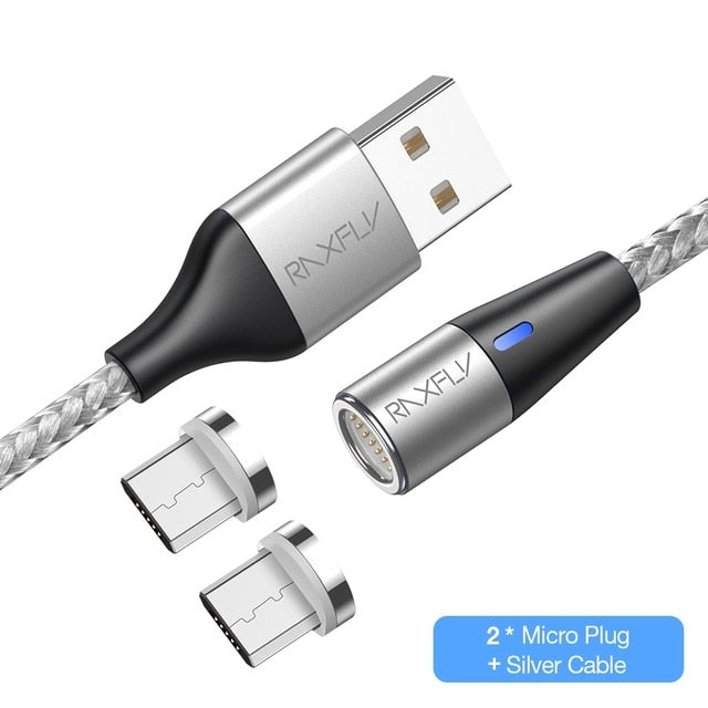 Magnetic Charger Data Micro USB Type-C Cable Magnet Lighting