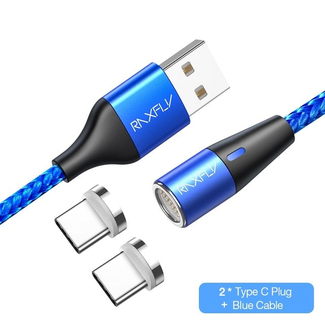 Magnetic Charger Data Micro USB Type-C Cable Magnet Lighting