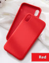 Cute Color Silicone  Phone Case For iPhone 6 6s 7 8 Plus
