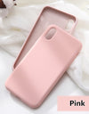 Cute Color Silicone  Phone Case For iPhone 6 6s 7 8 Plus