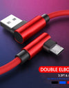 2M Micro USB Cable Fast Charger Braided Data Cable