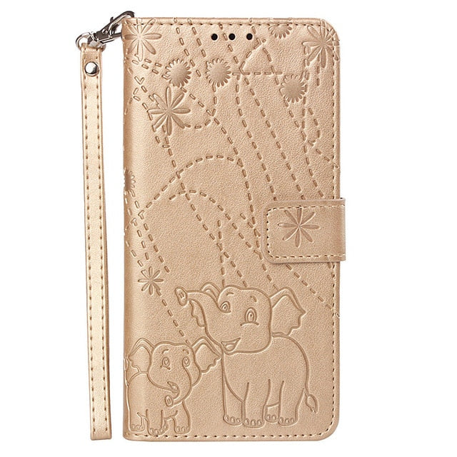 Wallet Case Flip Protective Skin Magnetic Clasp Card Slots Leather For Galaxy S10 S9 S8