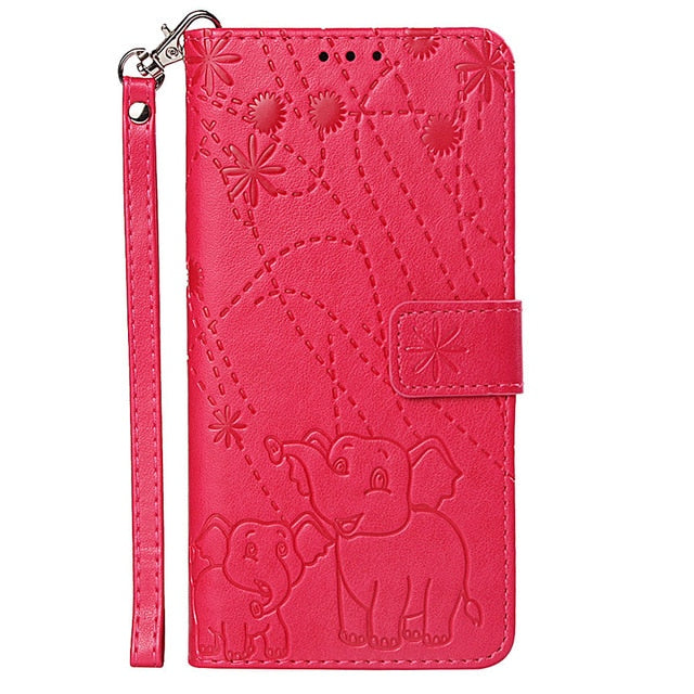 Wallet Case Flip Protective Skin Magnetic Clasp Card Slots Leather For Galaxy S10 S9 S8