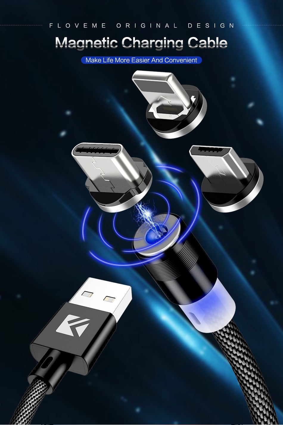 Magnetic Cable Type C Micro USB