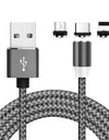 3 in 1 Magnetic Micro USB Cable For iPhone Samsung Type-C