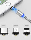 3 in 1 Magnetic Micro USB Cable For iPhone Samsung Type-C