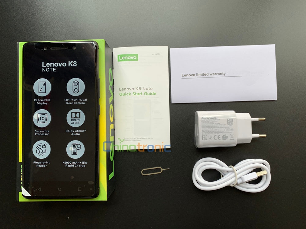 Lenovo K8 Note XT1902-3 3GB RAM + 32GB ROM 4G FDD LTE Mobile Phone