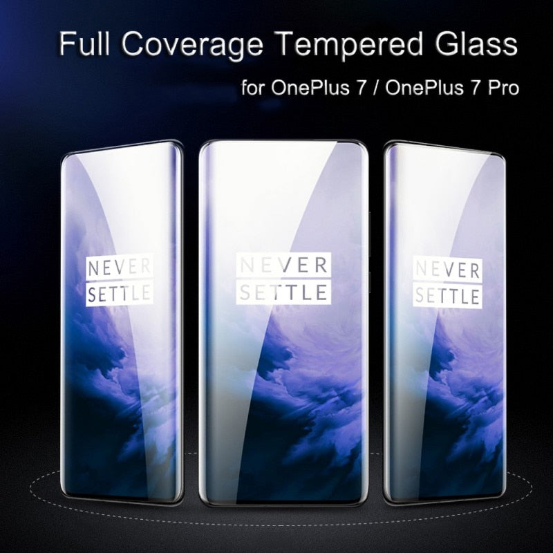 Tempered Glass Protectiv Film One Plus 7 & OnePlus 7 Pro Silk Screen