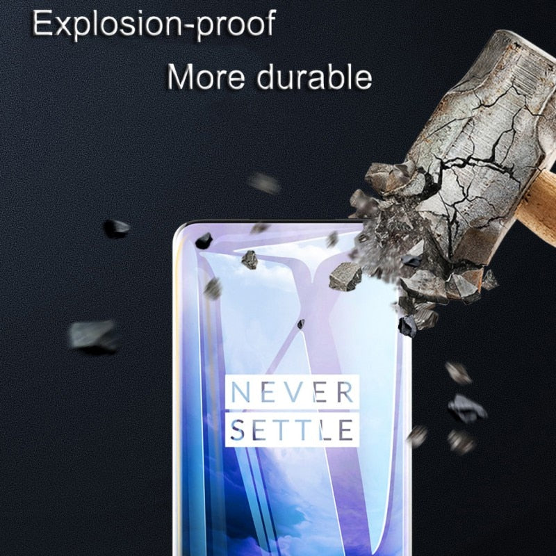 Tempered Glass Protectiv Film One Plus 7 & OnePlus 7 Pro Silk Screen