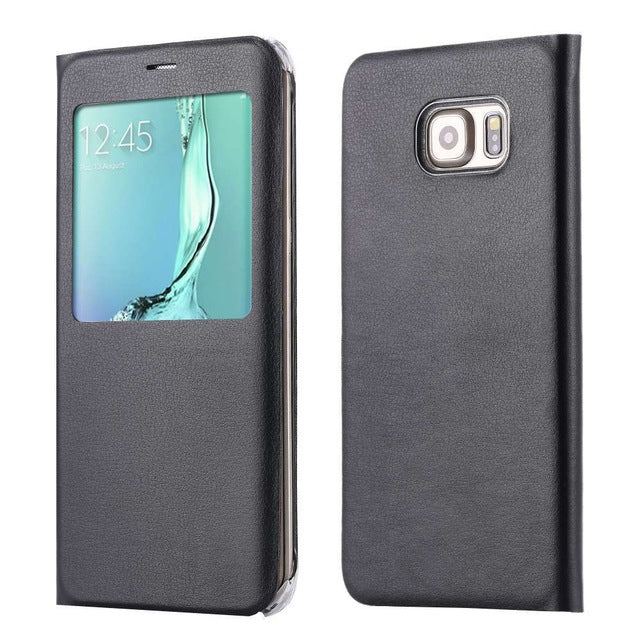 Leather Flip Case For Samsung Galaxy S6 S7 Edge S8 S9 Plus Note 8
