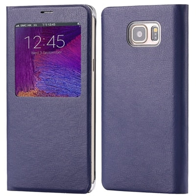 Leather Flip Case For Samsung Galaxy S6 S7 Edge S8 S9 Plus Note 8