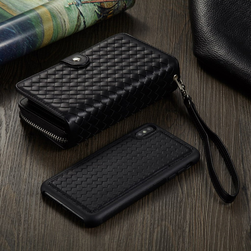 Zipper Split Holster Multi-function Mobile Phone Case For IPhone XR