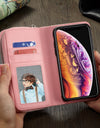 Zipper Split Holster Multi-function Mobile Phone Case For IPhone XR