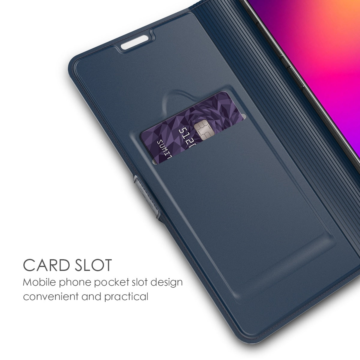 Phone Case For Meizu Note 9 Leather Flip Stand Wallet with Card Holders