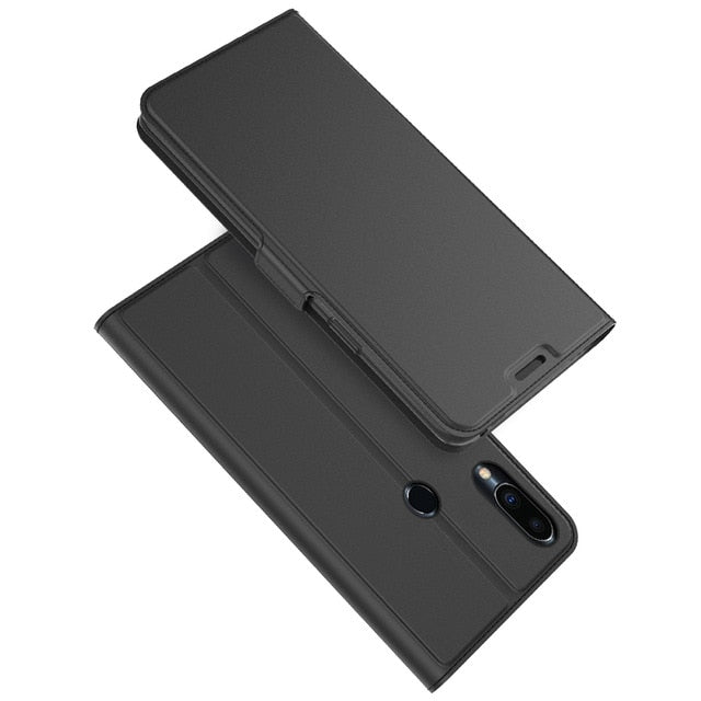 Phone Case For Meizu Note 9 Leather Flip Stand Wallet with Card Holders