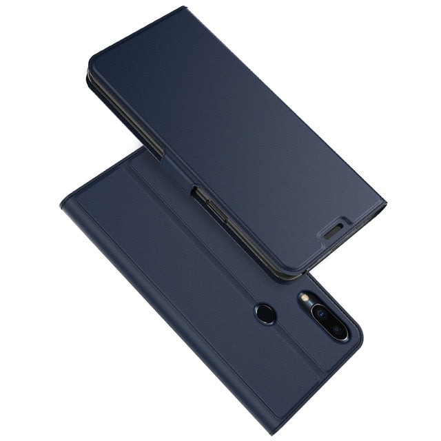 Phone Case For Meizu Note 9 Leather Flip Stand Wallet with Card Holders