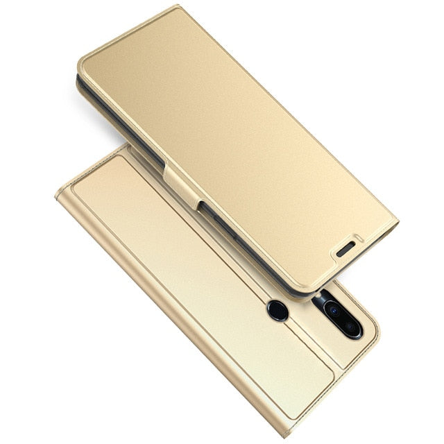 Phone Case For Meizu Note 9 Leather Flip Stand Wallet with Card Holders