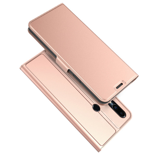 Phone Case For Meizu Note 9 Leather Flip Stand Wallet with Card Holders