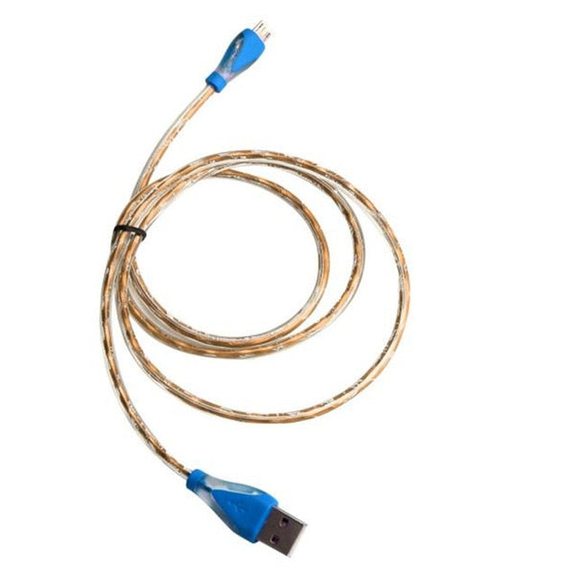 LED Light Micro USB Charger Cable High quality Charging Data