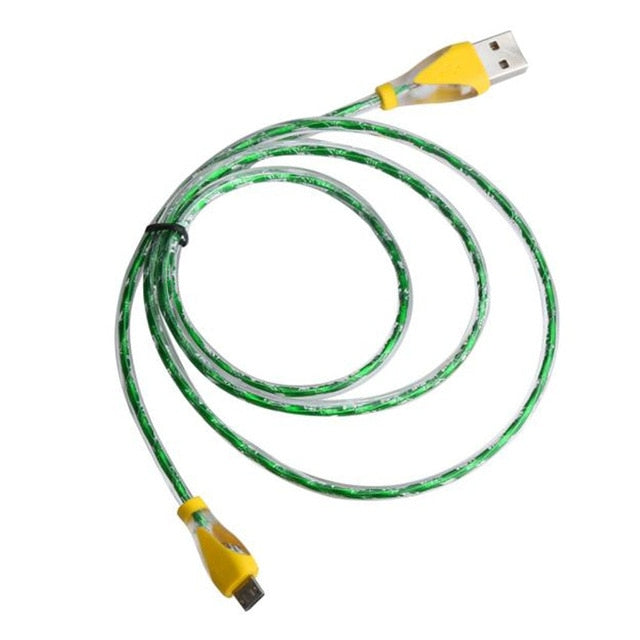 LED Light Micro USB Charger Cable High quality Charging Data