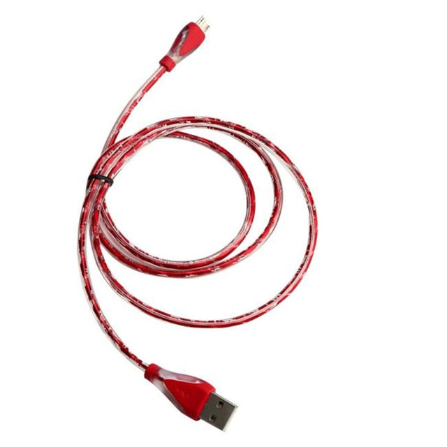 LED Light Micro USB Charger Cable High quality Charging Data