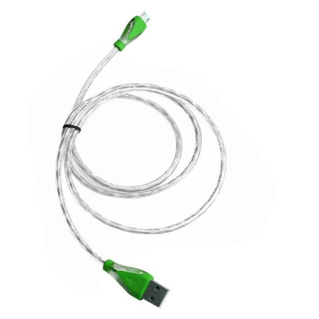 LED Light Micro USB Charger Cable High quality Charging Data