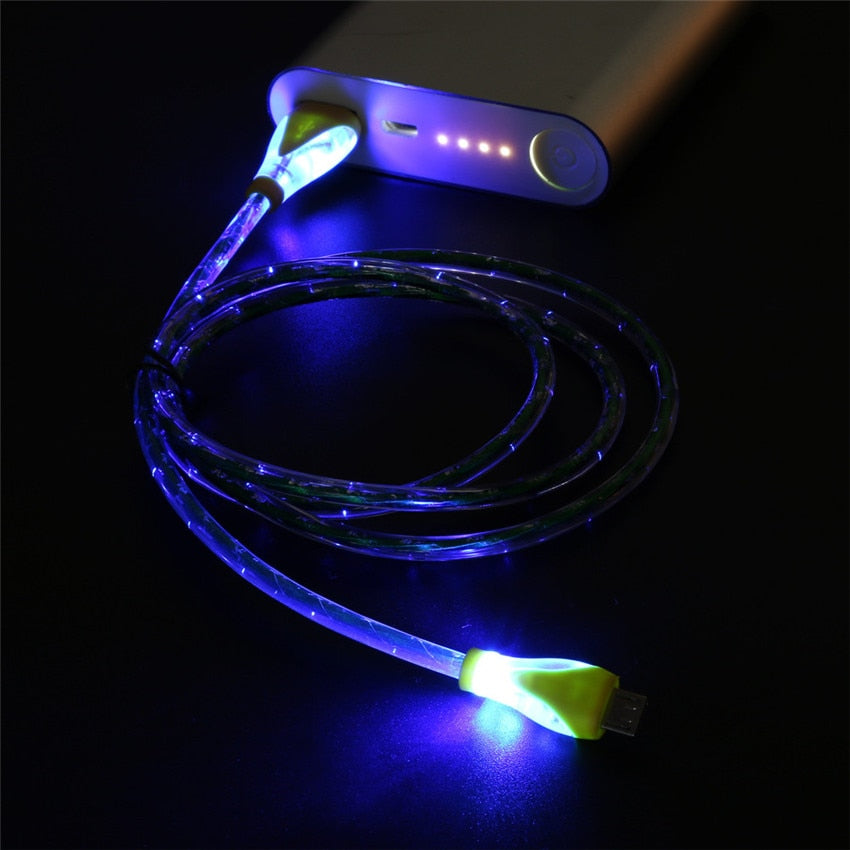 LED Light Micro USB Charger Cable High quality Charging Data